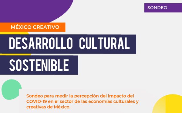 Sondeo para medir la percepción del impacto del COVID-19 en el sector de las economías culturales y creativas de México.