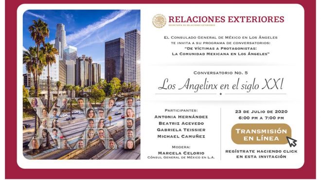 El Consulado General de México en Los Ángeles te invita a su programa de conversatorios 2020.