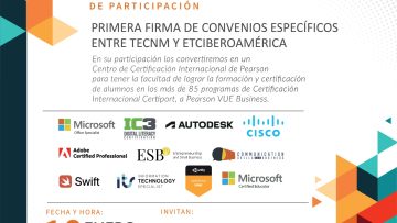 FIRMA DE CONVENIO ESPECÍFICO TECNM-ETCIberoamérica