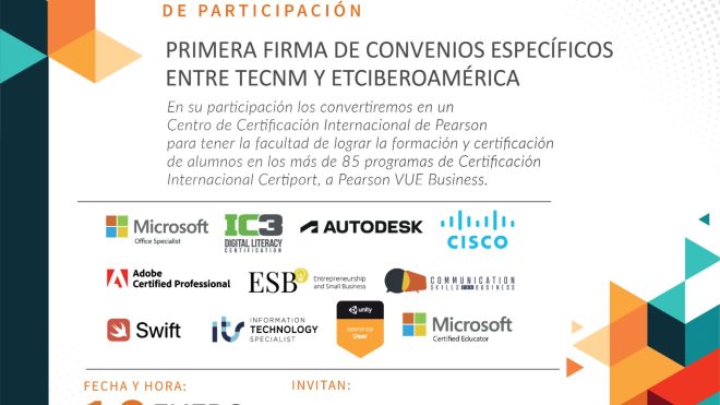 FIRMA DE CONVENIO ESPECÍFICO TECNM-ETCIberoamérica