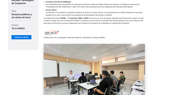 SE IMPLEMENTA CENTRO DE VIRTUALIZACIÓN CON TECNOLOGÍA ALL-FLASH DE QNAP